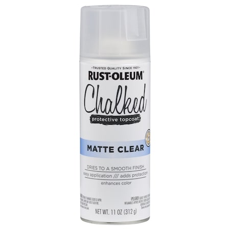 Rust-Oleum Spray Paint, Clear, Matte, Oil, 12 oz 302599